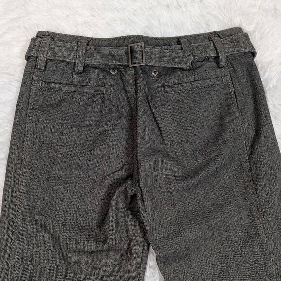 Y2K Armani Exchange Cotton Twill Cropped Pants Gray Size 2 - Picture 8 of 10